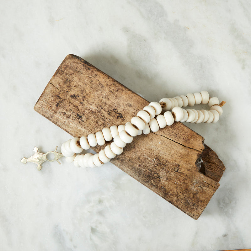 RoHo  - Asili Fair TradeCow Bone Beads with Pendant in Home Decor Space
